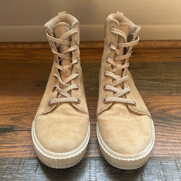 Timberland ReBOTL Women’s High Top Sneaker Boots A2EUQ Beige Size 8 Suede Casual - Picture 5 of 9